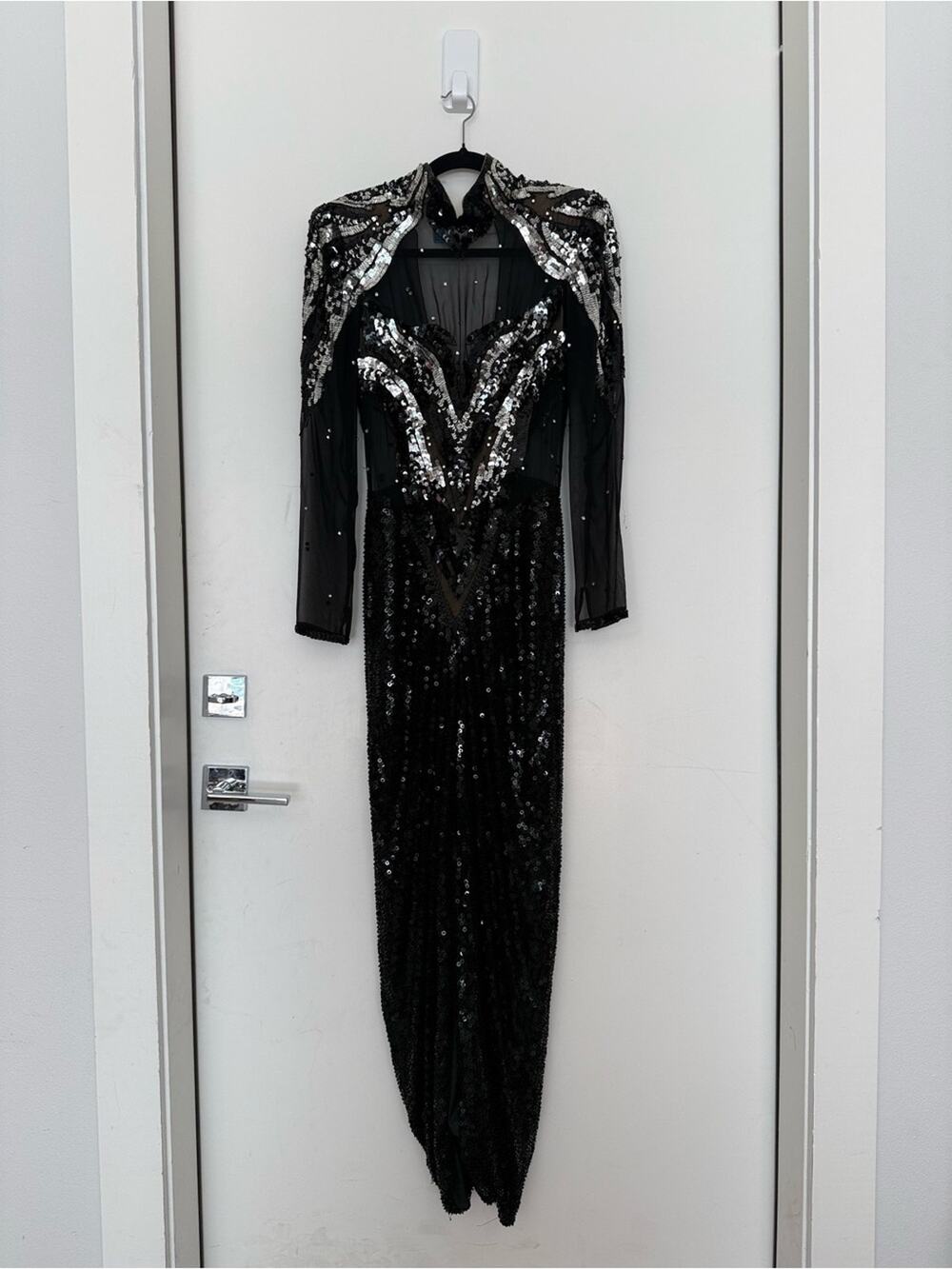 Vintage Stephen Yearick Beaded Sequin Maxi Dress